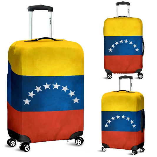 Venezuela Luggage Cover Venezuela Flag Grunge Style 02