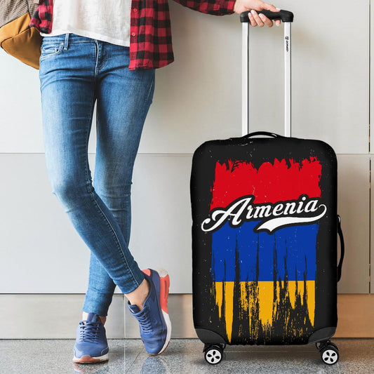 Armenia Grunge Flag Luggage Cover