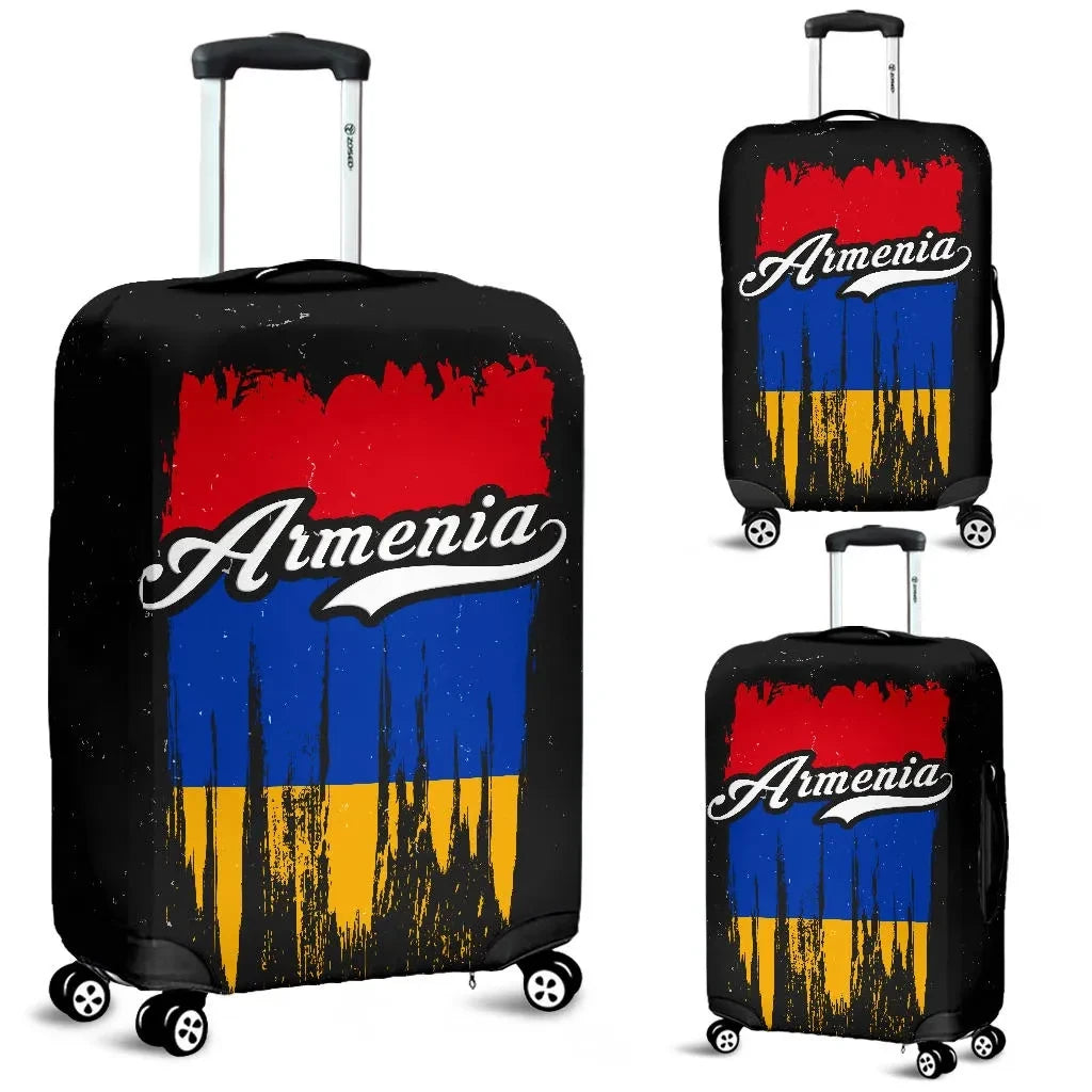 Armenia Grunge Flag Luggage Cover