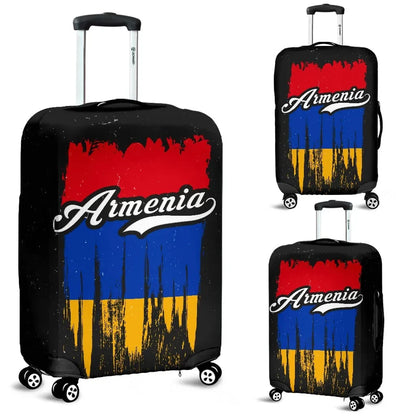 Armenia Grunge Flag Luggage Cover