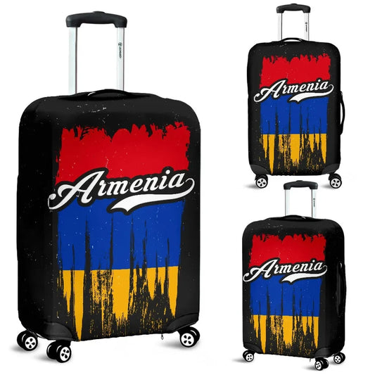 Armenia Grunge Flag Luggage Cover