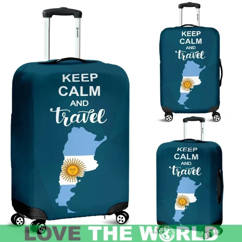 Keep Calm And Travel Argentina Luggage Cover 04