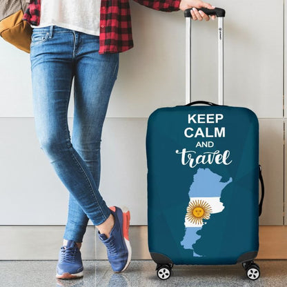Keep Calm And Travel Argentina Luggage Cover 04