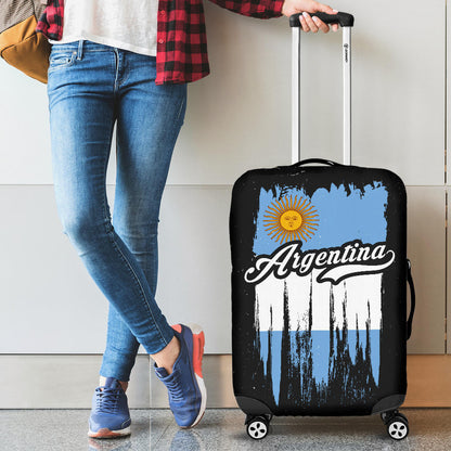 Argentina Grunge Flag Luggage Cover