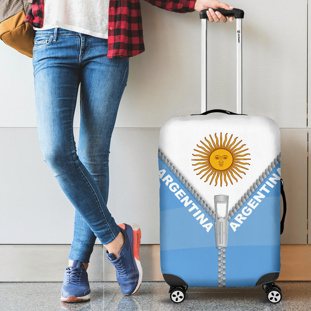 Argentina Luggage Cover With Straight Zipper Style