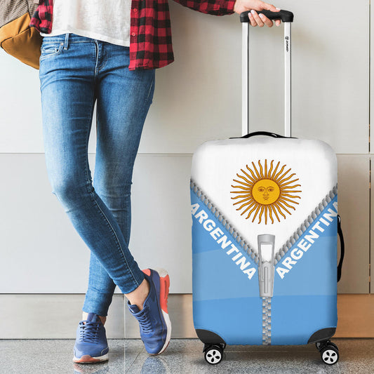 Argentina Luggage Cover With Straight Zipper Style
