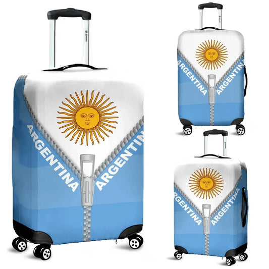 Argentina Luggage Cover With Straight Zipper Style