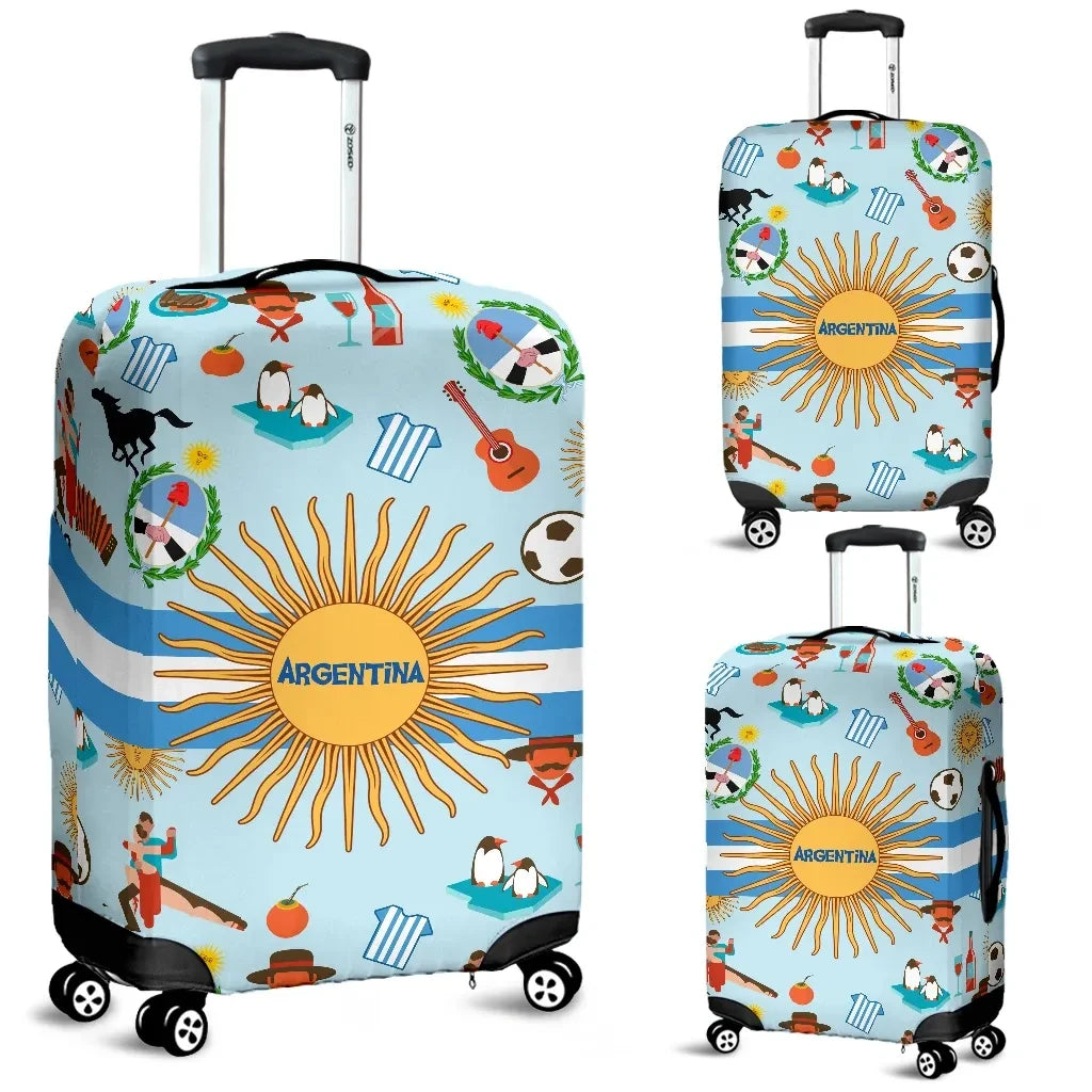 Argentina Symbols Luggage Covers Nn8