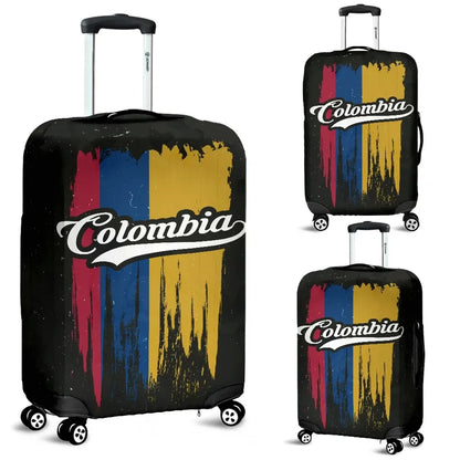 Colombia Vintage Flag Luggage Cover