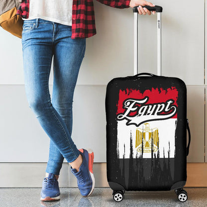 Egypt Grunge Flag Luggage Cover