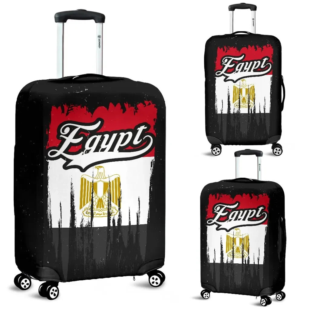 Egypt Grunge Flag Luggage Cover