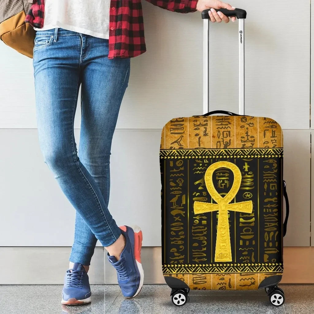 African Luggage Covers Ankh Egypt