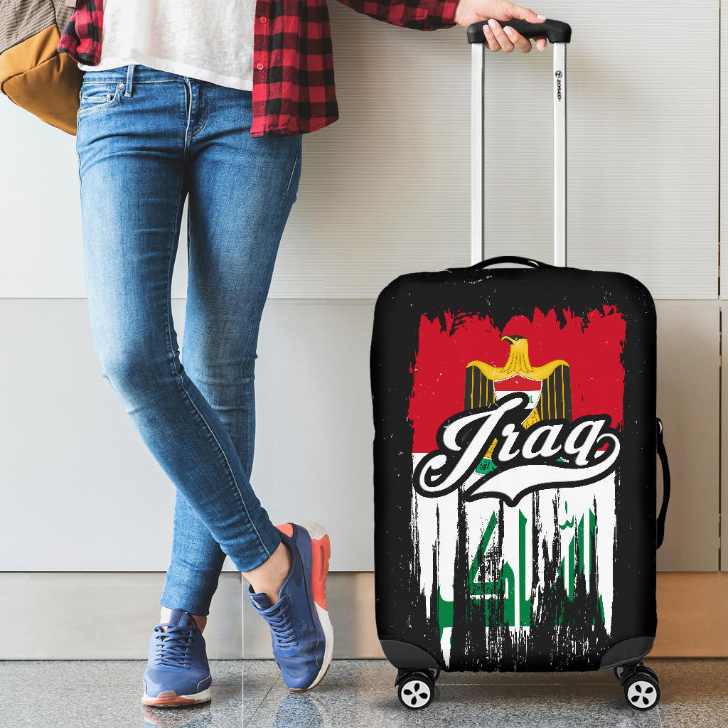 Iraq Grunge Flag Luggage Cover