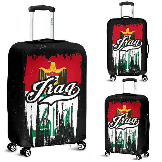 Iraq Grunge Flag Luggage Cover