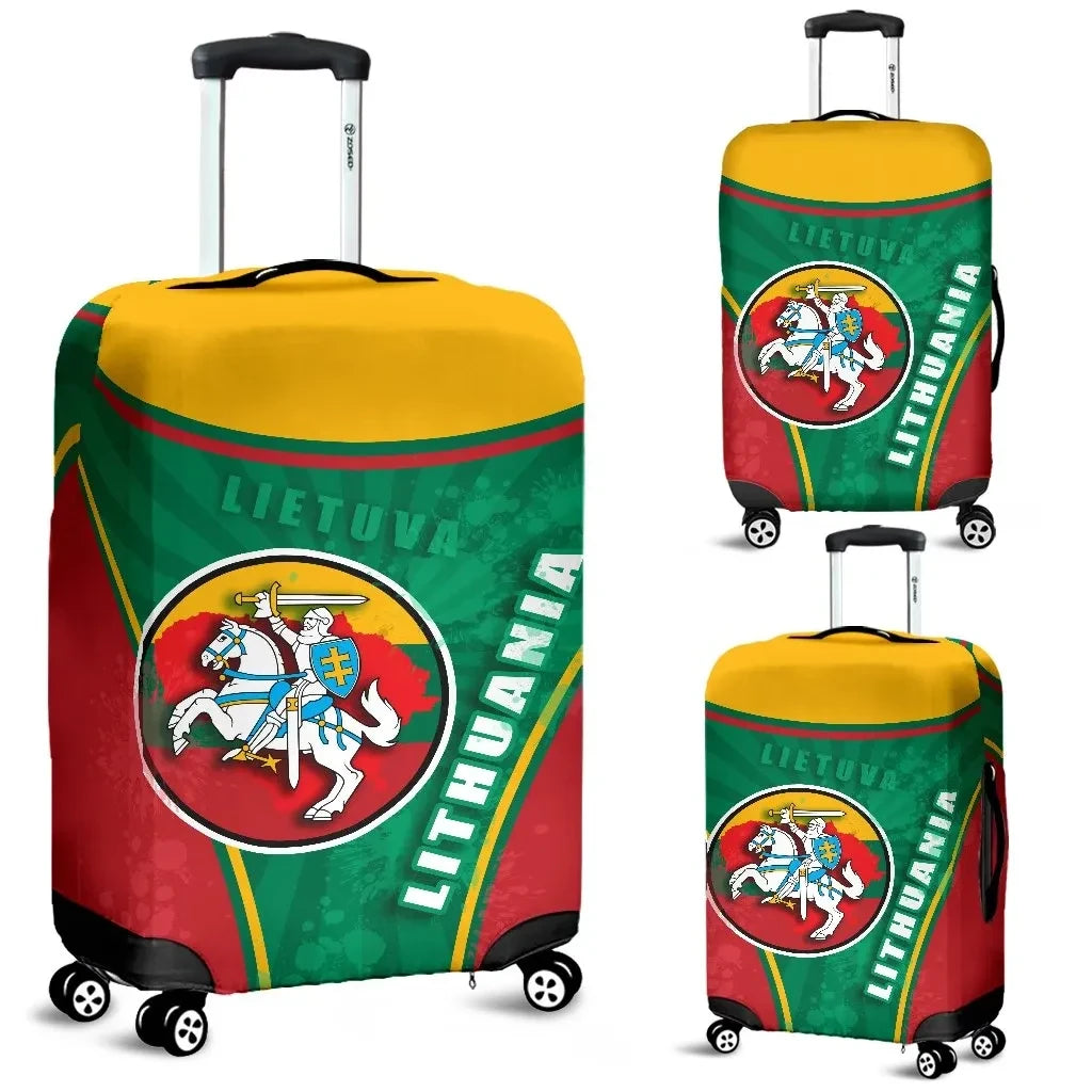 Lithuania Lietuva Luggage Covers Circle Stripes Flag Proud Version