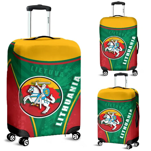 Lithuania Lietuva Luggage Covers Circle Stripes Flag Proud Version