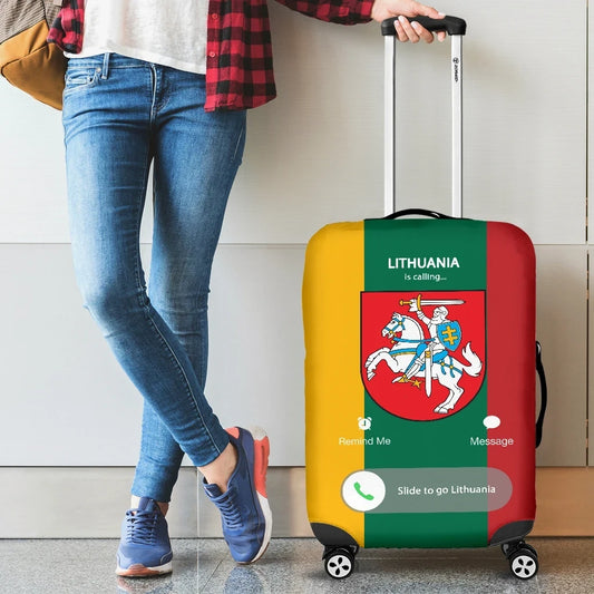 Lithuania Is Calling Luggage Cover Th5