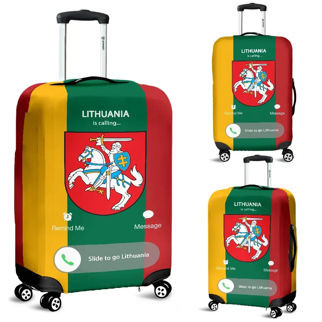 Lithuania Is Calling Luggage Cover Th5