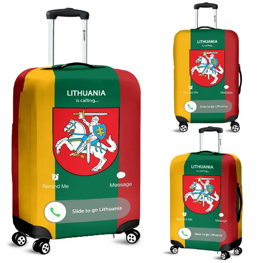 Lithuania Is Calling Luggage Cover Th5