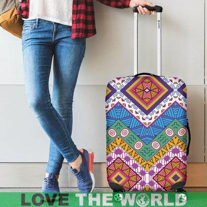 Mexico Aztec Pattern 05 Luggage Cover Sd1