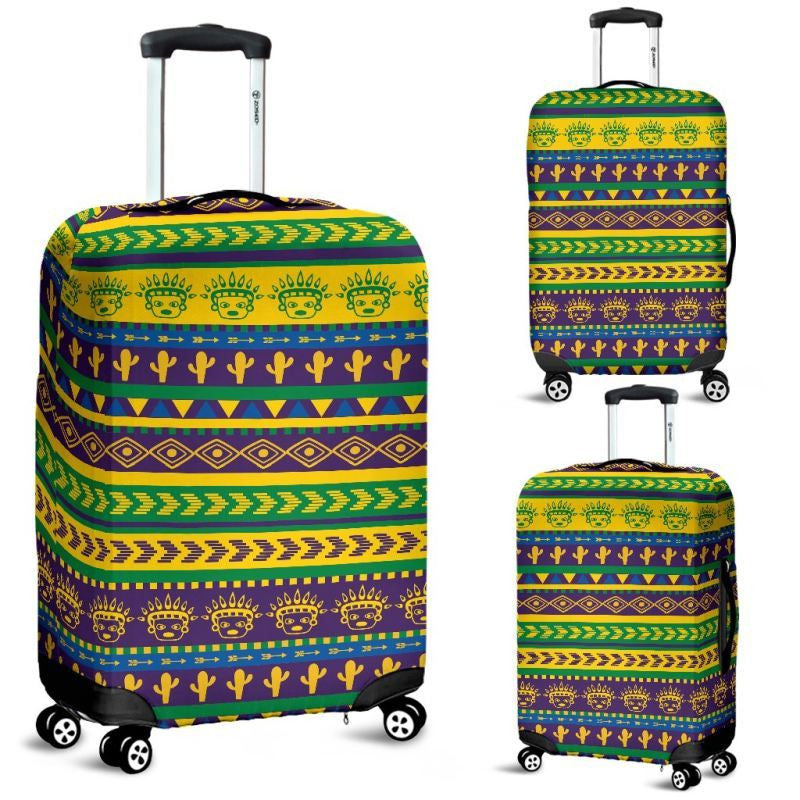 Mexico Aztec Pattern 09 Luggage Cover Sd1
