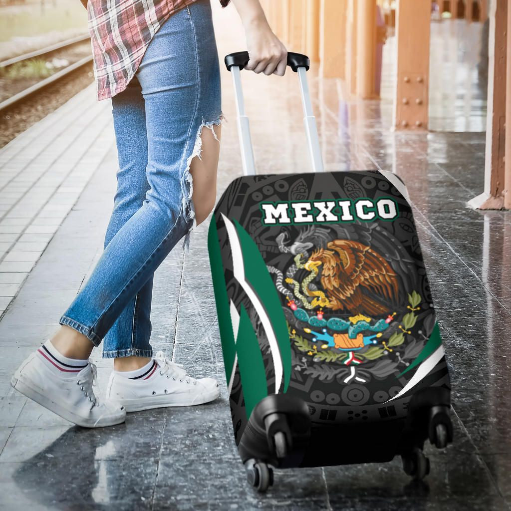 Mexico Luggage Cover Mexican Spirit Aztec