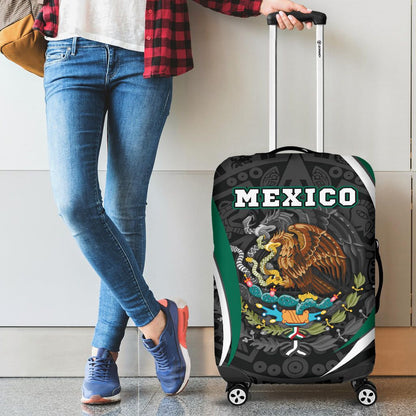 Mexico Luggage Cover Mexican Spirit Aztec