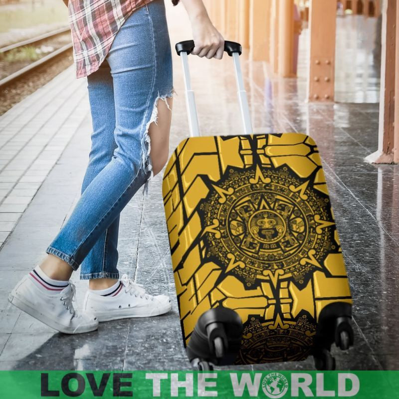 Mexico Aztec Pattern 07 Luggage Cover Sd1