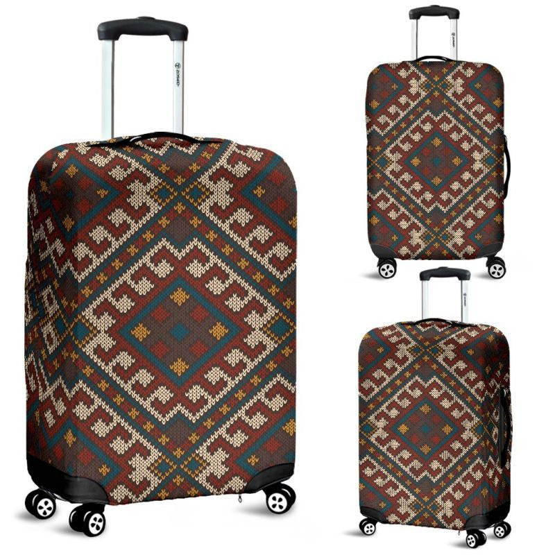 Mexico Aztec Pattern 03 Luggage Cover Sd1