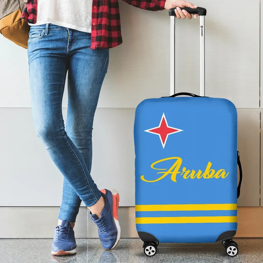 Aruba Flag Luggage Cover
