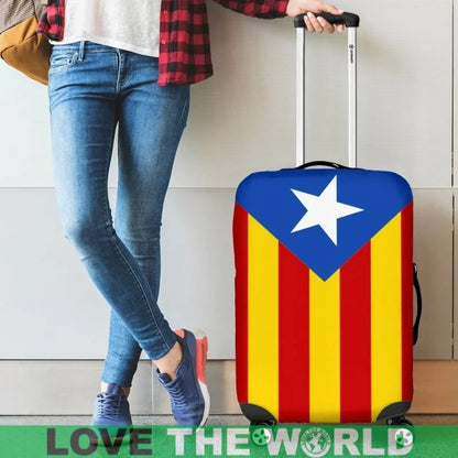 Catalonia Blue Estelada Luggage Cover Bn