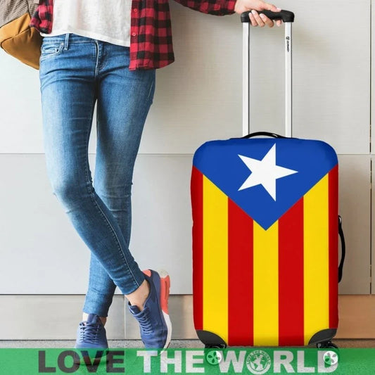 Catalonia Blue Estelada Luggage Cover Bn