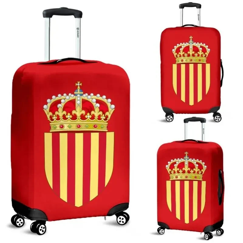 Catalonia Coat Of Arms Red Luggage Cover Bn