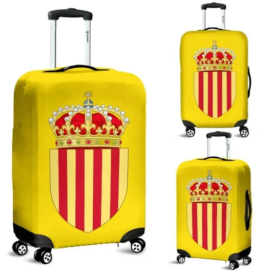 Catalonia Coat Of Arms Yellow Luggage Cover Bn