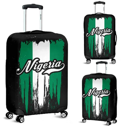 Nigeria Grunge Flag Luggage Cover