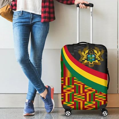Ghana Luggage Covers Ghana Coat Of Arms and Kente Patterns