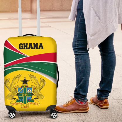 Ghana Luggage Covers, Ghana Strong Coat of Arms Green