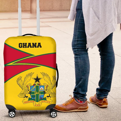 Ghana Luggage Covers, Ghana Strong Coat of Arms Red