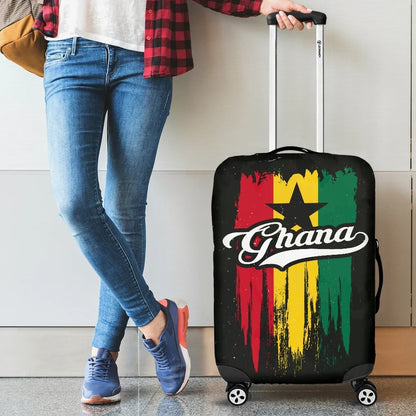 Ghana Vintage Flag Luggage Cover