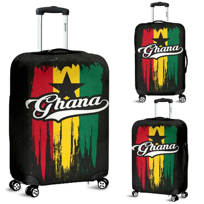 Ghana Vintage Flag Luggage Cover