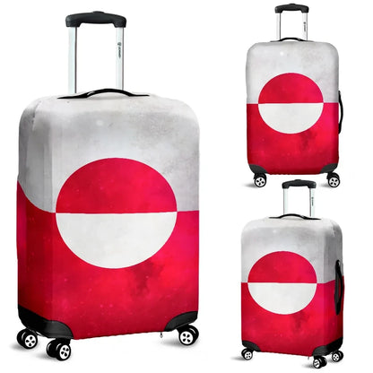 Greenland Luggage Cover Vintage Flag