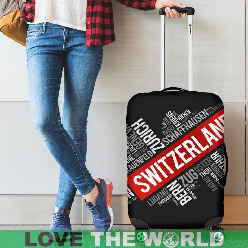 Switzerland City Name Luggage Cover