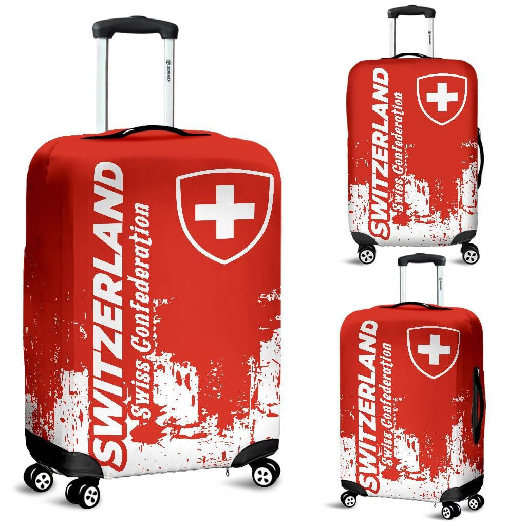 Switzerland Luggage Cover Smudge Style