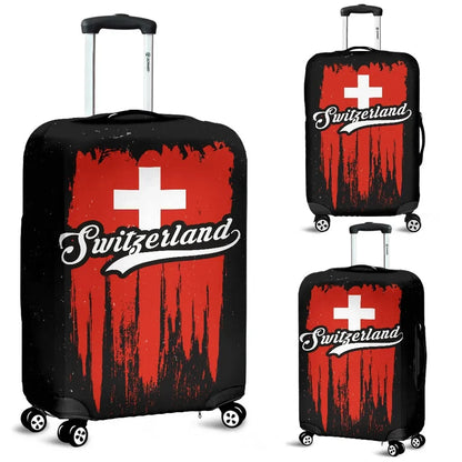 Switzerland Grunge Flag Luggage Cover
