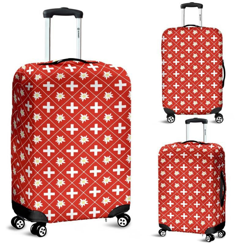 Switzerland Edelweiss Pattern Luggage Cover