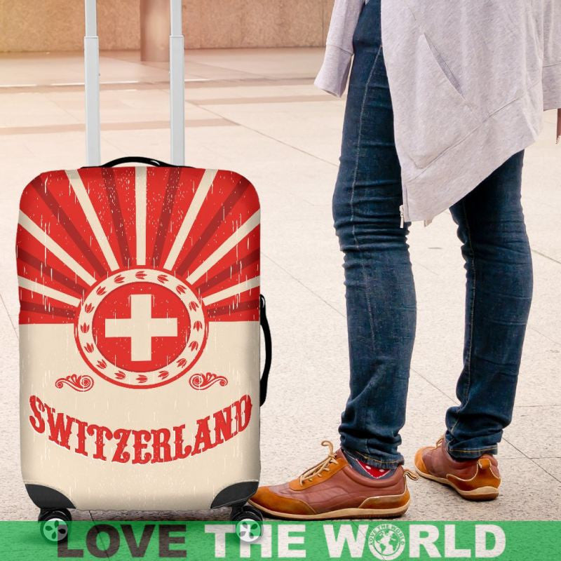 Switzerland Vintage Luggage Cover 3