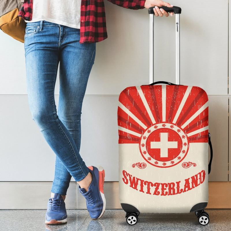 Switzerland Vintage Luggage Cover 3