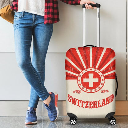 Switzerland Vintage Luggage Cover 3