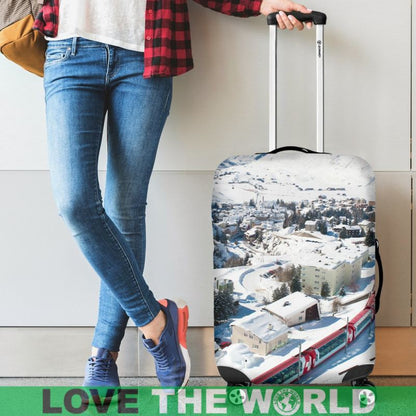 Switzerland Snow View Luggage Covers 01
