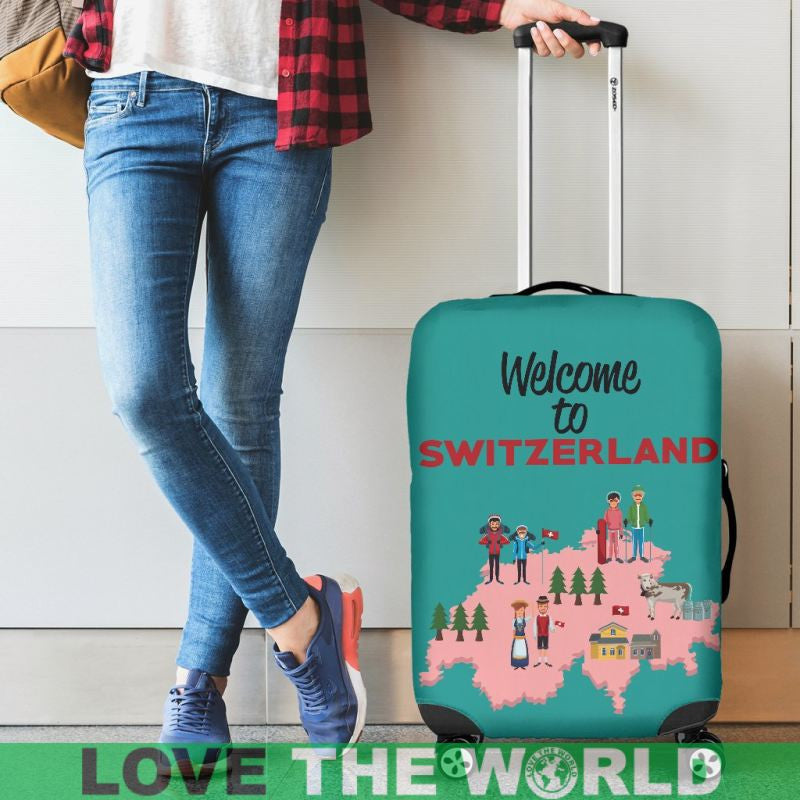To Switzerland Luggage Cover Dm9